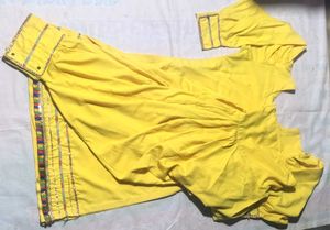 Pathani suit Yellow best quality beautiful soft sm