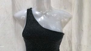 shimmery sexy black bodycon