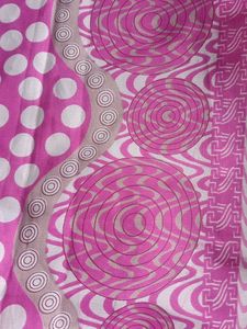 Beautiful Pink Polka Dot Saree
