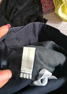 korean Dark Wash Pleated Trousers