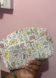 Travel Print Cosmetic Pouch
