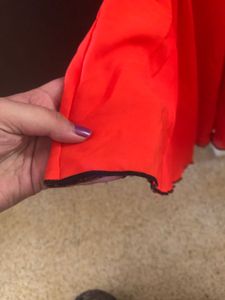 Tangerine Peplum Top🧶
