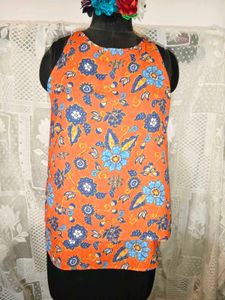 Vibrant Floral Sleeveless Top 34 -38"