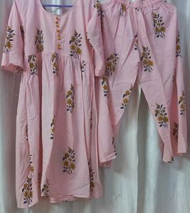 Floral Print Kurta Set