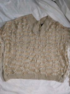 Unique Textured Knit Sweater