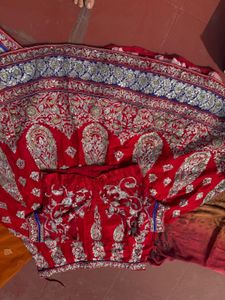 Embroidered Red Indian Lehenga