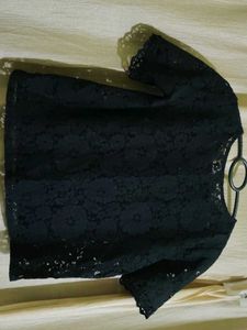 Elegant Black Lace Top