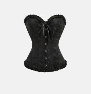 Black Ruffle Corset