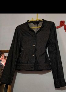 Women's Dark Grey Denim Jacket