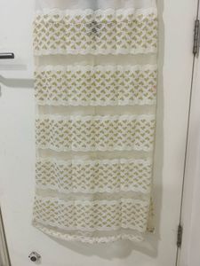 Sequins White &amp; Gold Kurta