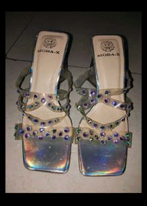 Moda-X Clear Block Heels