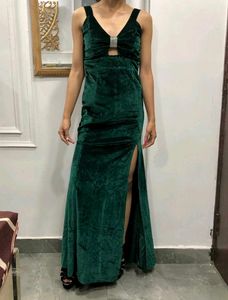 Elegant Velvet Evening Dress