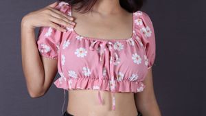 Pink Floral Crop Top