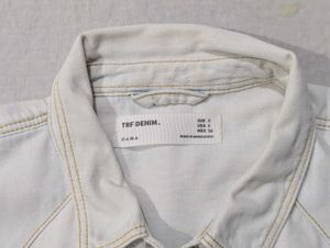 ZARA Classic White Denim Shirt