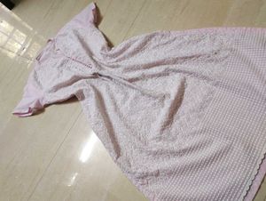 chikankari kurti (short slv)