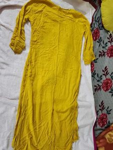 Yellow Embroidered Kurta Set