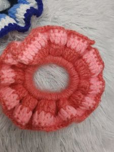 Handmade Crochet Scrunchie Set of 3