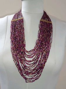 Brand New Multi-Strand Beaded Statement Necklace