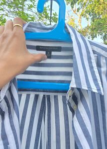 Classic Striped Button-Up Shirt