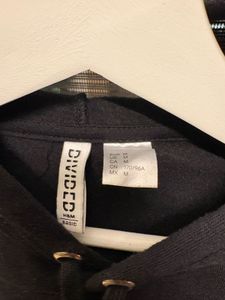 Black Cropped Hoodie