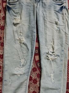 High Waisted Ripped Jeans