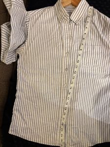 Classic Pinstripe Button-Down Shirt