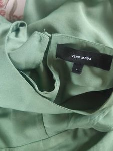Chic Sage Green Ruffle Sleeve Top