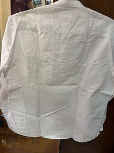 Men's White Checkered Kurta