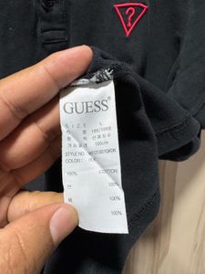 Guess Los Angles Black Polo T-Shirt