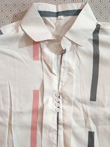 Chic Striped Button-Up Top