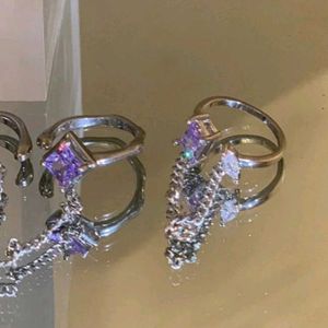Rhinestone Ring Set