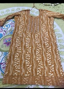 Elegant Mustard Kurta Set with Dupatta