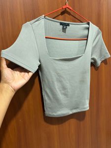 Square Neck Cropped Top🎀 (Amisu)