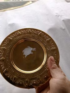 Vintage Ornate Gold Plate