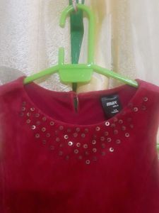 Cute Red velvet Dress