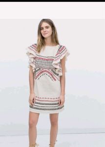 Price Drop 📢📢📢📣📣📣📣Boho Zara Embroidered Dre