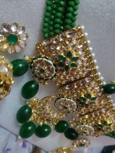 Green Kundan Jewelry Set