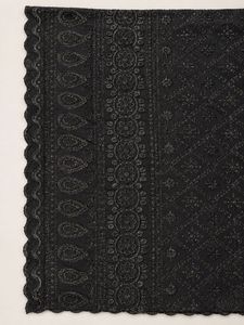 ❗️NEW❗️Black Embroidered Textured Straight  Kurta