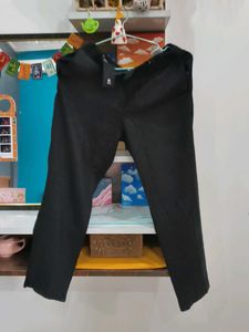 Korean Linen Black Trousers