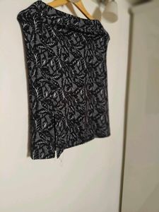 Stylish Leaf Print Skirt
