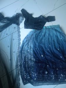 (New) Stunning Blue Chaniya Choli Set