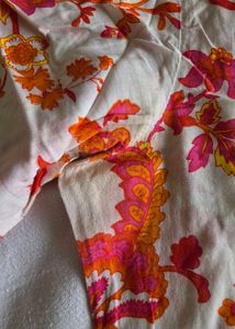 Vibrant Floral Print Kurta