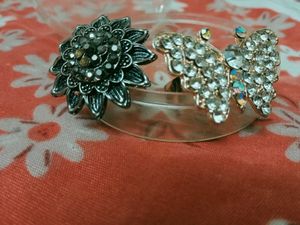 combo pack of 2 stylish Rings &amp; 1 pcs earring