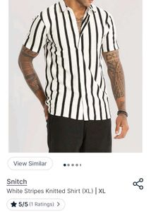snitch Men's Striped Short Sleeve Shirt
