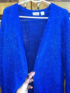 Cato Stylish Blue Knit Cardigan