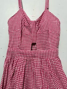Pink Gingham Sundress