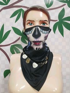 (800)Skull Face Mask & Scarf