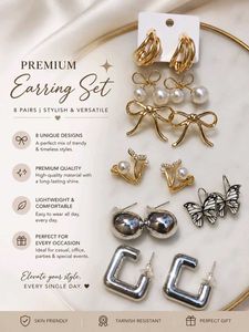Trendy Earrings Collection Combo | 8 Stylish Pairs