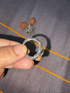 Lord Shiva Rudraksha Earrings with ring