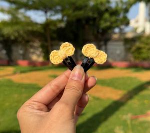 Cute Crochet Hair Clips Set